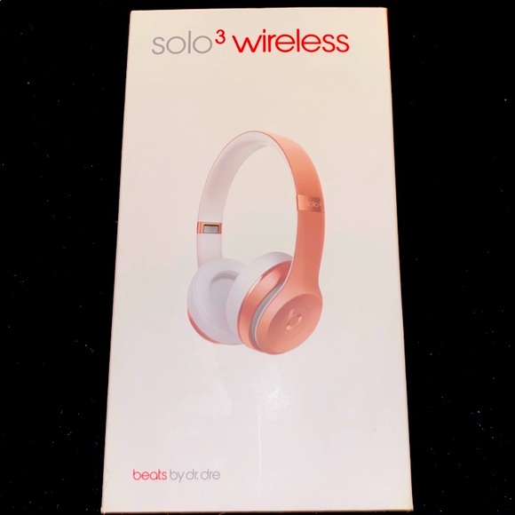 💎Beats By Dre Solo 3 Wireless Rose 🌹 Gold💎 - Picture 1 of 11